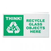 Recycle Bin Stickers Glass